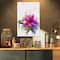 Designart - Purple Peony Sketch - Flowers Canvas Wall Artwork